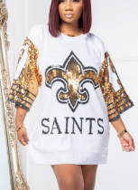 New Style Personalized Sequin Trendy Dress