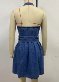 Summer New Slim Sexy Oblique Shoulder Temperament Hip Dress