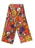 Fashion Wide-leg Flared Pants With Contrasting Print + Headscarf