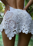 Sexy Lace Hollow Crochet Beach Cover-up Dress