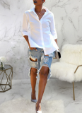 Fashionable Ripped Sexy Stretch Cropped Jeans