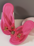 Casual Bowknot EVA Shit-feeling Thick-soled Non-slip Flip-flops