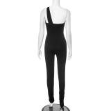 Sexy Hollow One-shoulder Yoga Tights