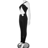 Sexy Hollow One-shoulder Yoga Tights