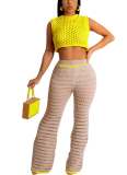 Fashion Knitted Hand Hook Outdoor Sports Leisure Suit