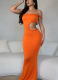 Sexy One-shoulder Hollow Waist Slim Hip Dress