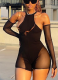 Sexy See-Through Mesh Bodysuit