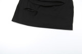Fashionable Street Hottie Design Hollow Hip-hugging Slim Dress