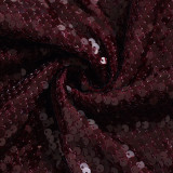 Popular Hip-wrapped Backless European and American Sequined Dress