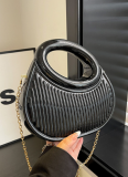 Take Note Hard Case Clutch - Gold