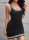 Casual Knitted Outdoor Baseball Sports Knitted Dress