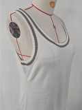 Casual Knitted Outdoor Baseball Sports Knitted Dress