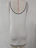 Casual Knitted Outdoor Baseball Sports Knitted Dress