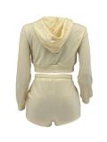 Fashionable Casual Spring New Style Sweatshirt Solid Color Two-piece Suit