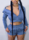 Fashionable Casual Spring New Style Sweatshirt Solid Color Two-piece Suit