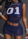 Sexy Hot Girl Digital Print Semi-transparent Slim Fit Sports Suit