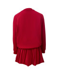 Fashionable Ribbon Cardigan Lapel Jacket Tutu Skirt Set