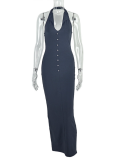 Sexy Temperament Backless Slim Hip Dress For Women