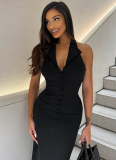 Sexy Temperament Backless Slim Hip Dress For Women
