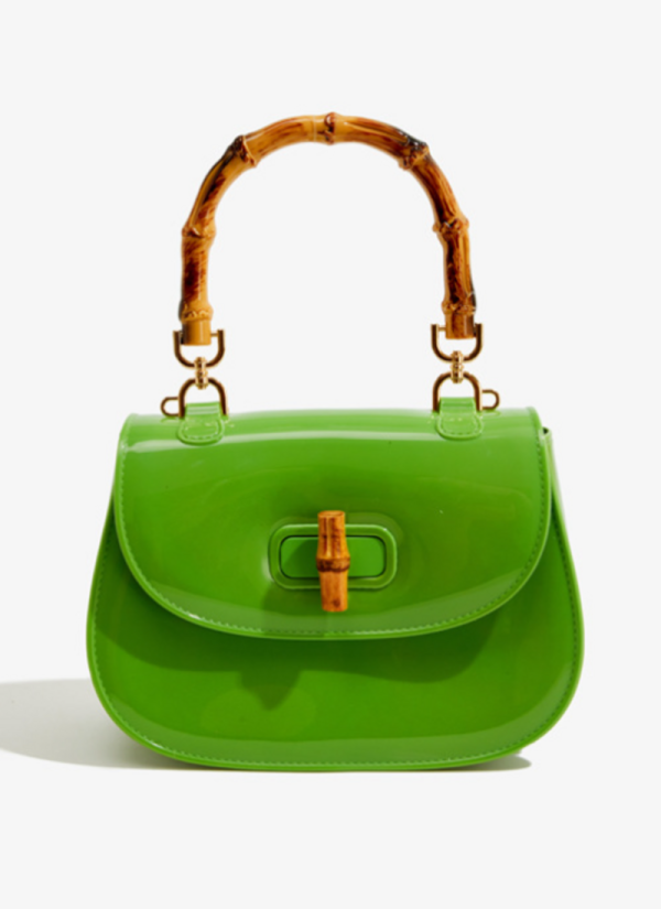 Fashion PVC Barbie Jelly Bag Crossbody Cute Bamboo Handbag