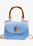 Fashion PVC Barbie Jelly Bag Crossbody Cute Bamboo Handbag