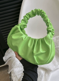 Solid Color Cloud Pleated Simple Underarm Sweet Shoulder Bag