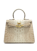 High-End Crocodile Bone Pattern Cowhide Handbag Fashionable Genuine Leather Women'S Bag Shoulder Bag