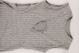 Grey Asymmetrical Solid Color Mini Dress