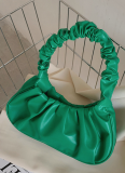Solid Color Cloud Pleated Simple Underarm Sweet Shoulder Bag