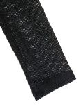Casual Solid Color Mesh Zipper O Neck Long Sleeve Two Pieces