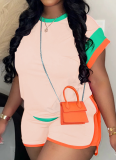 Fashionable and Versatile Loose-fitting Short-sleeved Two-piece Suit