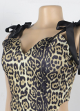 Street Polyester Bateau Neck Pattern Floral Sleeveless Two-piece Pants Set