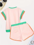 Fashionable and Versatile Loose-fitting Short-sleeved Two-piece Suit