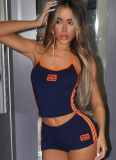 Summer New Sexy Camisole Sports Shorts Two-Piece Set