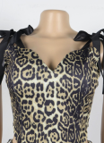 Street Polyester Bateau Neck Pattern Floral Sleeveless Two-piece Pants Set