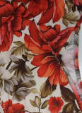 Elegant And Fashionable V-Neck Printed V-Neck Plus Size Dress