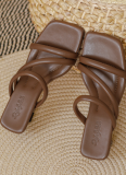 New Summer Square Toe High Heels For Women Stiletto Fairy Style Sandals