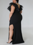 Fashion Solid Color Slim Fit Hip-hugging Stretch Dress