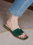 Open-Toe Flat Slippers For Women Summer New Casual Sandals Fashionable Flip Flops