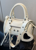 High-end Rivet Hot Girl Style Motorcycle Handbag Shoulder Crossbody Bag