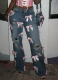 Blue Spice Bow Washed Ripped Denim Pants