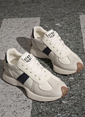 New Thick-Soled Casual Dad Shoes Student Leather Forrest Gump Shoes Sneakers