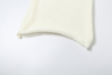Sexy Knitted Hollow Tank Top Hip Skirt Set