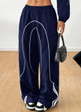 New American Street Style High Street Personality Design Wide Leg Trousers