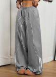 New American Street Style High Street Personality Design Wide Leg Trousers