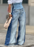 New Women'S Washed High Waist Trendy Loose Jeans