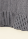 Fashion Round Neck Leopard Elastic Knit Sweater