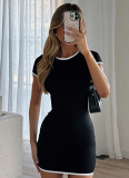 Casual American Fashion All-Match Slim Hip Dress