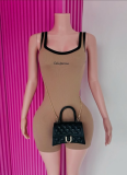 Fashionable Sexy Hot Girl Sleeveless Solid Color Backless Jumpsuit Shorts