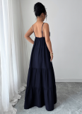 Elegant And Graceful Suspender High-End Long Dress